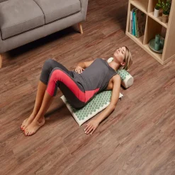 Tapis d'acupression beige et vert^Gifi Online