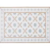 Tapis de cuisine vinyle imprimé carreau de ciment tricolore 70x49,5cm Nettoyage Et Entretien