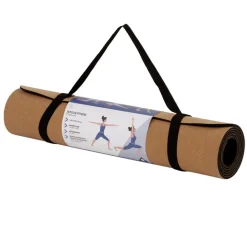 Tapis de fitness yoga en liège antidérapant 183x61xép0,5cm^Gifi Sale