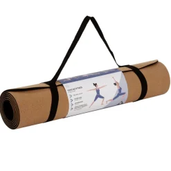 Tapis de fitness yoga en liège antidérapant 183x61xép0,5cm^Gifi Sale