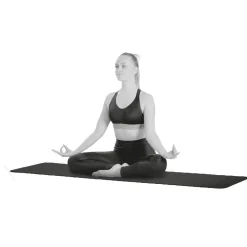 Tapis de yoga épais noir^Gifi