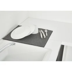 Tapis éponge microfibre gris pour évier Nettoyage Et Entretien