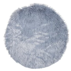 Tapis rond fausse fourrure Ø60cm^Gifi Online