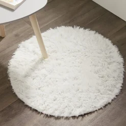 Tapis rond fausse fourrure Ø60cm^Gifi Online