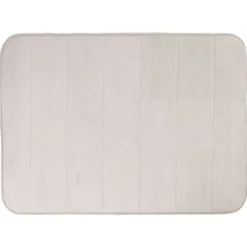 Tapis salle de bain à mémoire de forme uni taupe^Gifi Sale