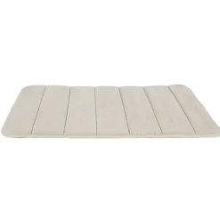 Tapis salle de bain à mémoire forme rectangulaire gris taupe^Gifi Sale