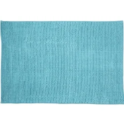 Tapis salle de bain chenille bleu^Gifi Online
