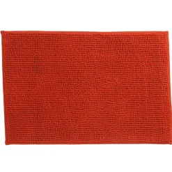 Tapis salle de bain chenille uni rouge^Gifi Online