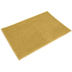 Tapis salle de bain chenille 75x45 cm uni jaune^Gifi Outlet