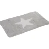 Tapis salle de bain gris motif étoile 45x75 cm^Gifi New