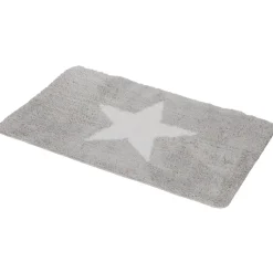 Tapis salle de bain gris motif étoile 45x75 cm^Gifi New