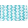 Tapis salle de bain motif graphique bleu blanc^Gifi Discount