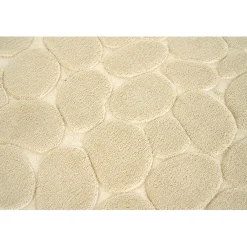 Tapis sortie de douche mémoire de forme beige 75x45cm^Gifi Discount