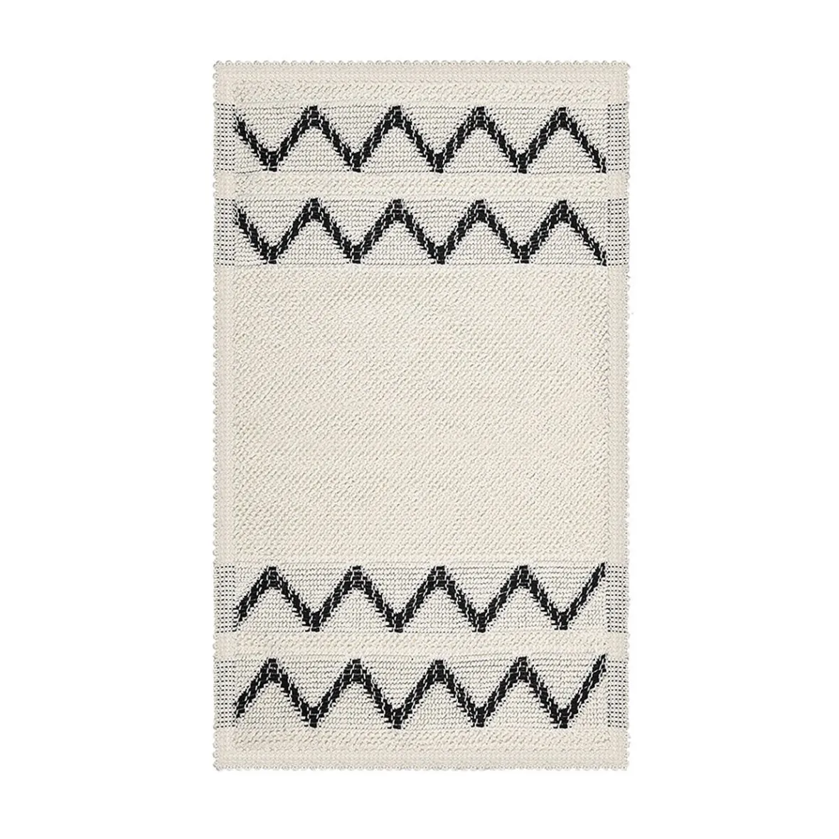 Tapis tissé coton boucle beige 70x40cm^Gifi Hot