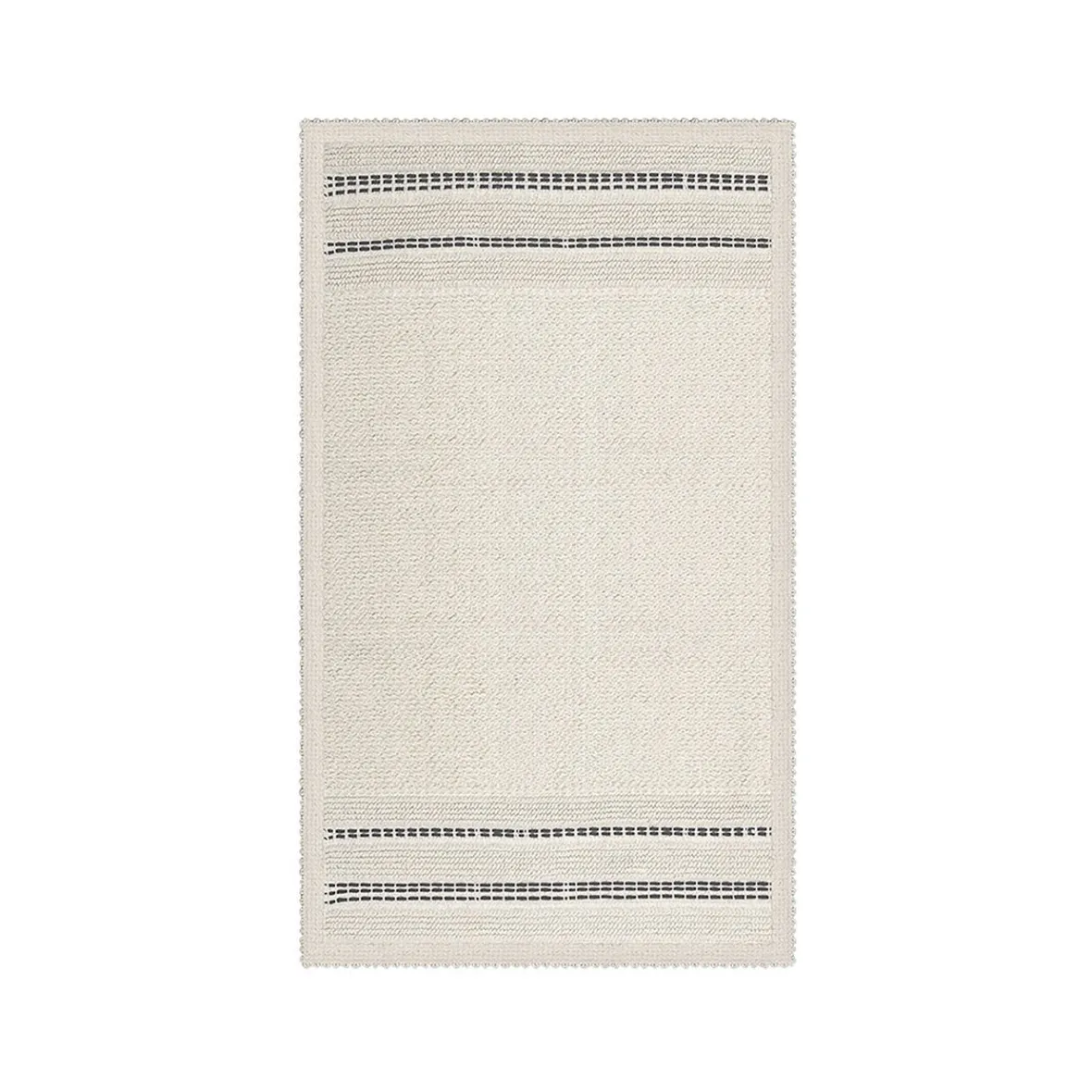 Tapis tissé coton boucle beige 70x40cm^Gifi Hot