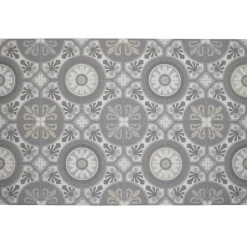 Tapis vinyle motif carreau de ciment gris et blanc Nettoyage Et Entretien