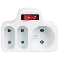 Triplite avec interrupteur 3 prises^Gifi Outlet