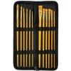 Trousse avec pinceau doré en bois x12^Gifi Discount