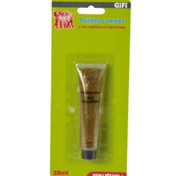 Tube de paillettes dorées^Gifi New