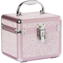 Vanity cosmétique rose à paillettes^Gifi New