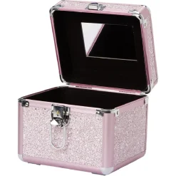 Vanity cosmétique rose à paillettes^Gifi New