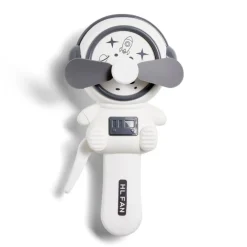Ventilateur manuel forme astronaute 3 coloris^Gifi