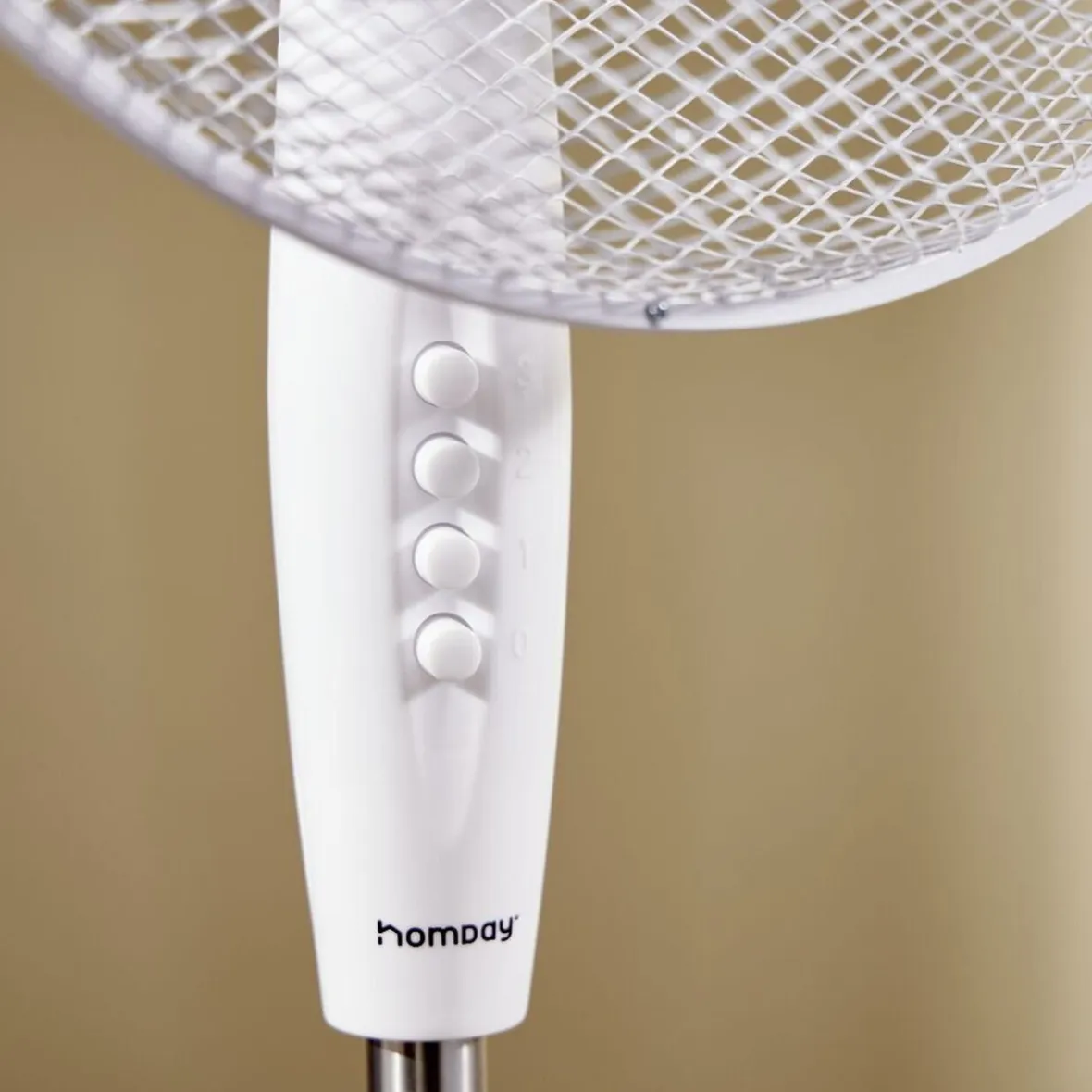 Ventilateur sur pied - 3 vitesses - 50W - blanc^Gifi