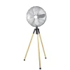 Ventilateur trépied effet bois Homday^Gifi Online
