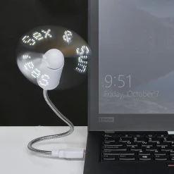 Ventilateur USB avec message LED^Gifi Online