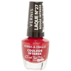 Vernis à ongles laqué rouge intense n°27^Gifi Hot