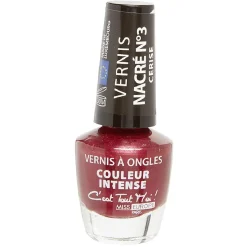 Vernis à ongles nacré cerise n°03^Gifi