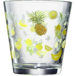 Gifi Vaisselle Et Accessoires De Table^Verre conique bas motif exotique 25,5 cl x3