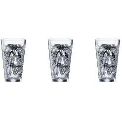 Gifi Vaisselle Et Accessoires De Table^Verre conique bas motif feuillage 32,5 cl x3