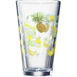 Gifi Vaisselle Et Accessoires De Table^Verre conique haut motif exotique 32,5 cl x3