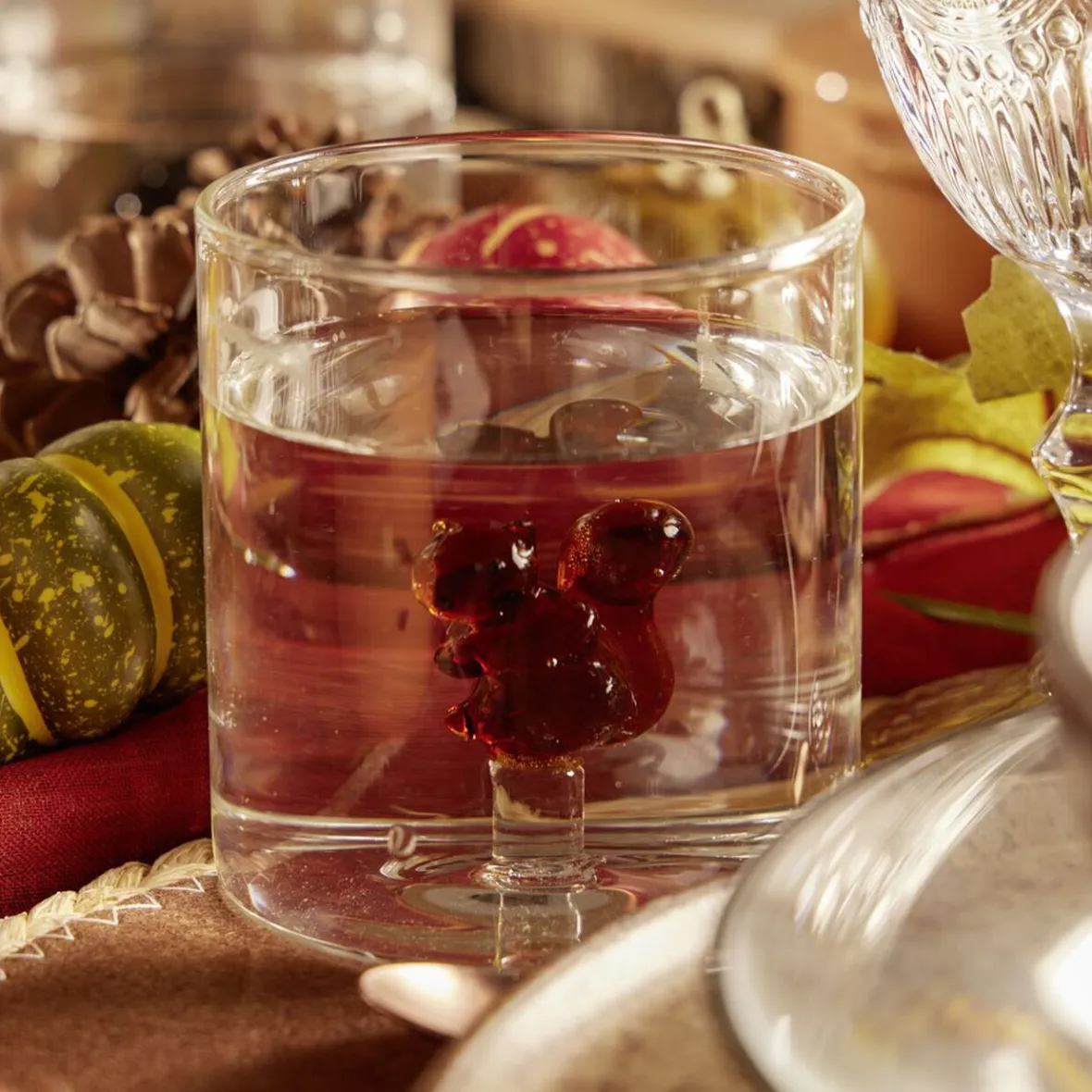 Gifi Vaisselle Et Accessoires De Table^Verre décor écureuil 350ml Ø8xH8,5cm