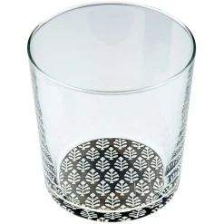 Gifi Vaisselle Et Accessoires De Table^Verre décor fleuri X3