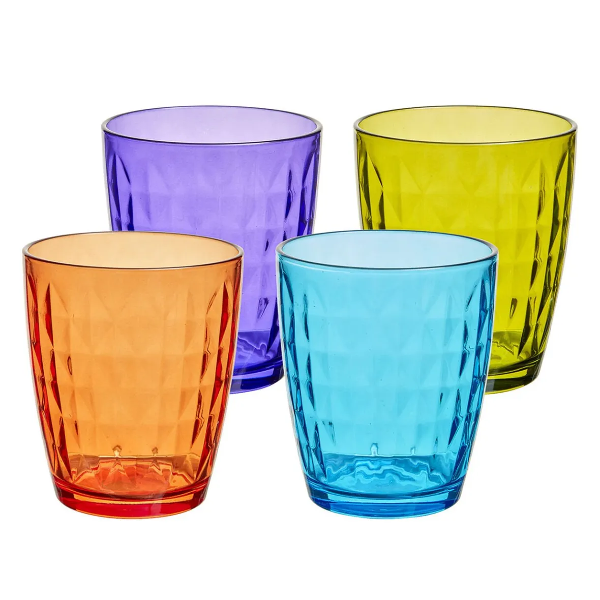 Gifi Vaisselle Et Accessoires De Table^Verre gobelet coloré uni x 4