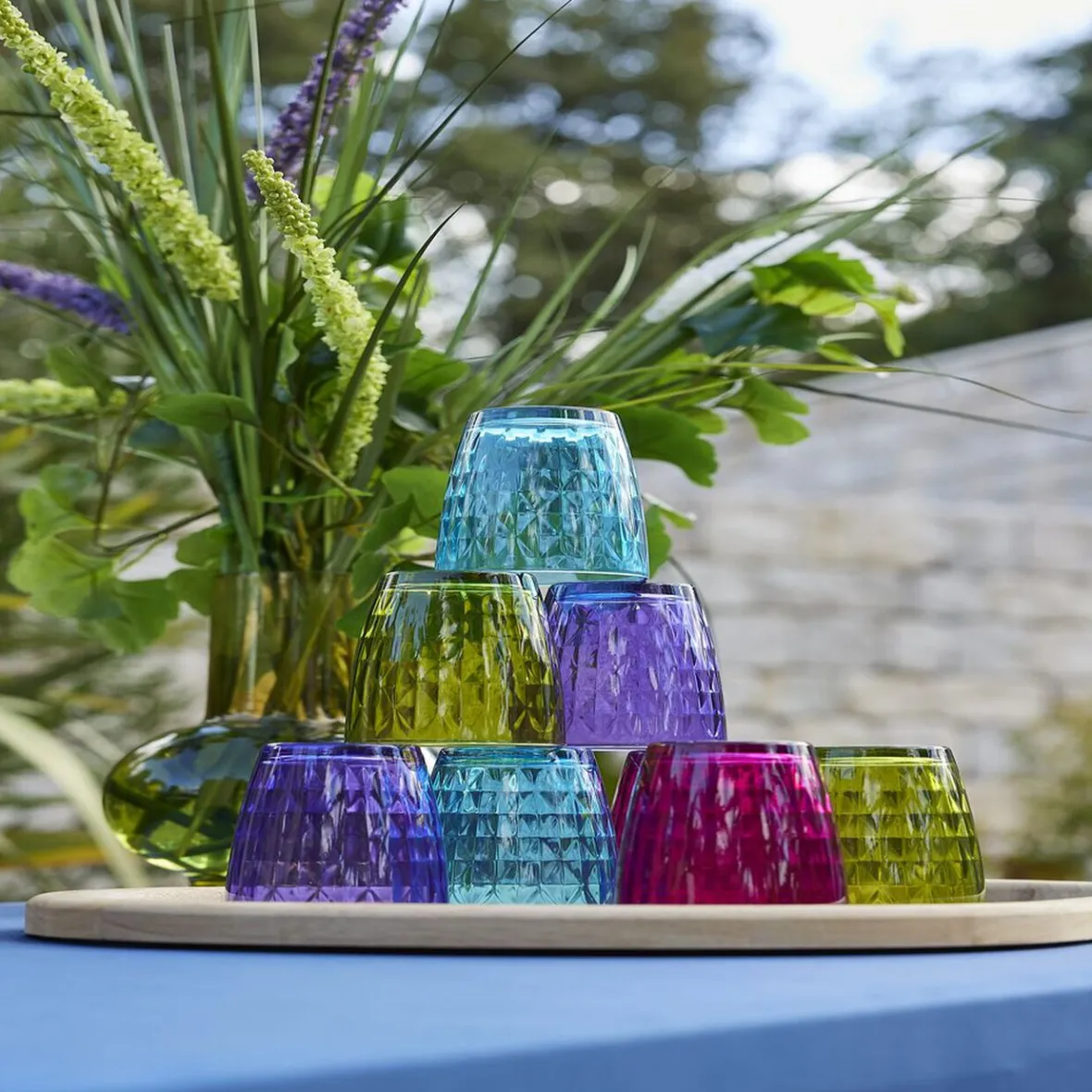 Gifi Vaisselle Et Accessoires De Table^Verre gobelet coloré uni x 4