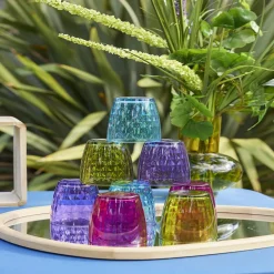 Gifi Vaisselle Et Accessoires De Table^Verre gobelet coloré uni x 4