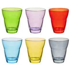 Gifi Vaisselle Et Accessoires De Table^Verre gobelet jazz empilable uni coloré x 6