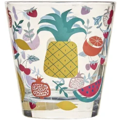 Gifi Vaisselle Et Accessoires De Table^Verre gobelet transparent déco fruits exotiques x 3