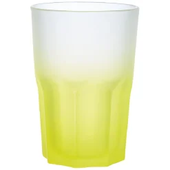 Gifi Vaisselle Et Accessoires De Table^Verre haut effet givré jaune fluo 40 cl - Frozen