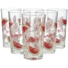 Gifi Vaisselle Et Accessoires De Table^Verre haut pastèque Hello Summer x 6