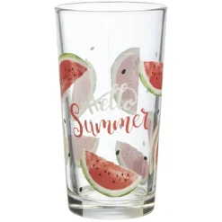 Gifi Vaisselle Et Accessoires De Table^Verre haut pastèque Hello Summer x 6