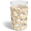 Gifi Vaisselle Et Accessoires De Table^Verre haut transparent avec raphia Ø8xH12,5cm