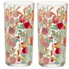 Gifi Vaisselle Et Accessoires De Table^Verre haut transparent motif grenade rouge 25cl x2