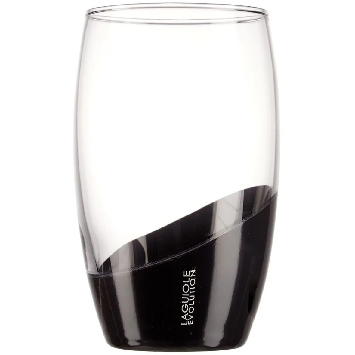 Gifi Vaisselle Et Accessoires De Table^Verre Laguiole Evolution grand modèle transparent et noir 36,5 cl