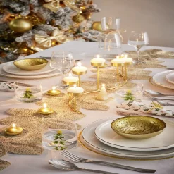 Gifi Vaisselle Et Accessoires De Table^Verre Noël transparent avec centre sapin 3D Ø8xH8,5cm