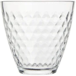 Gifi Vaisselle Et Accessoires De Table^Verre transparent design point relief 25 cl x12