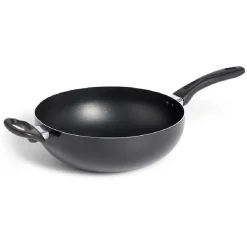 Gifi Cuisson^Wok tous feux sauf induction aluminium noir Ø28cm